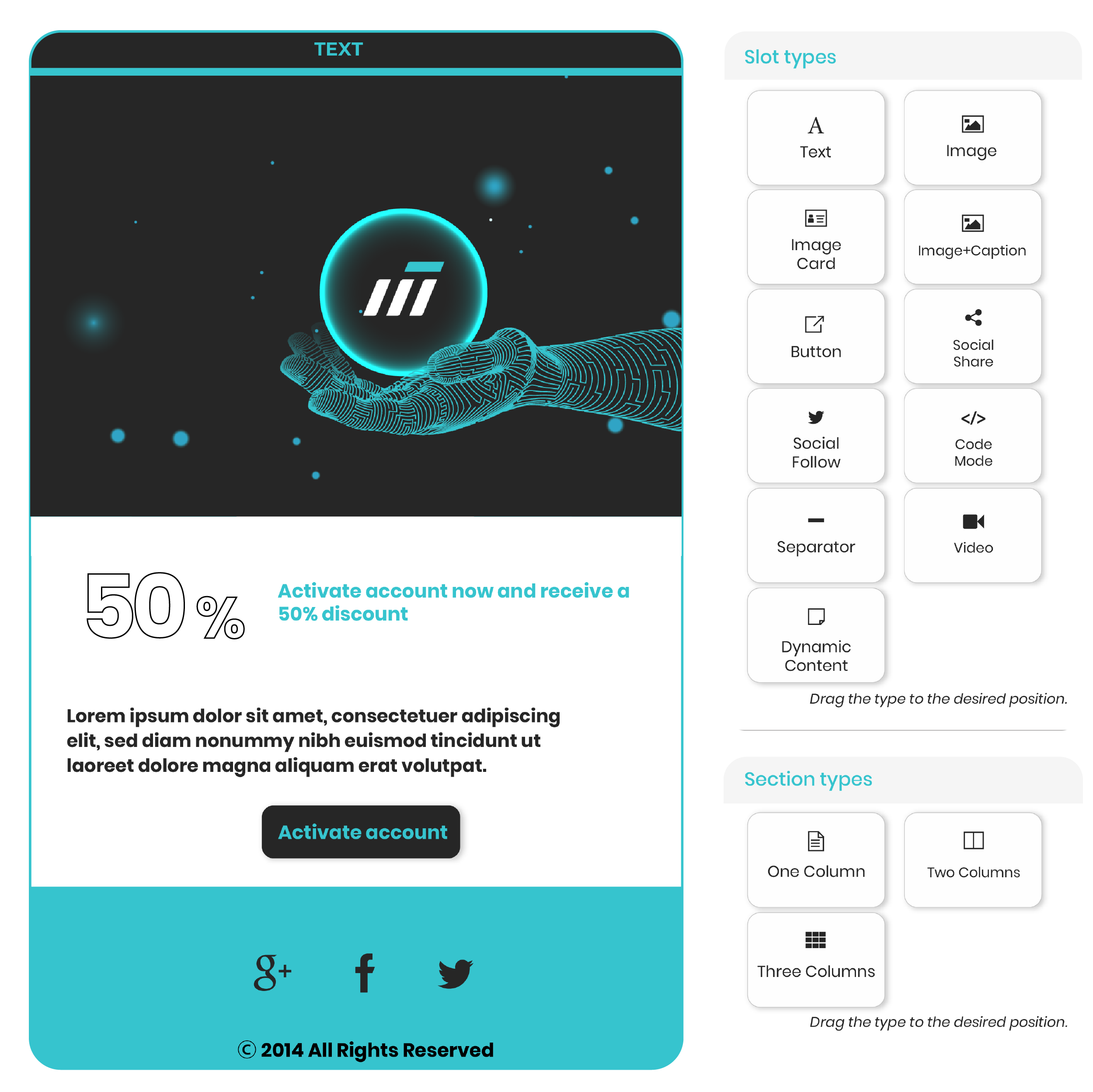 Email and Landing Page Builder